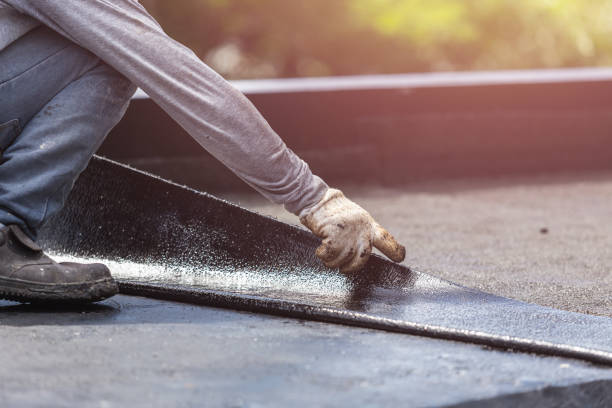 Professional Basement Waterproofing technician working in Wadsworth, OH